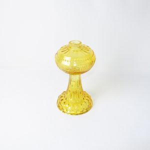 PÉ CANDEEIRO VIDRO COR AMARELO
